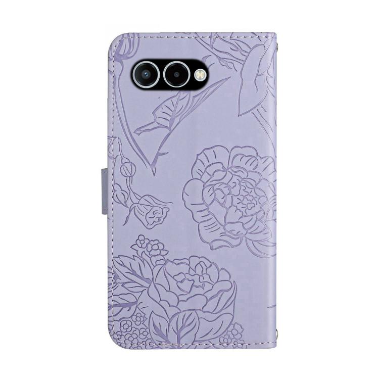 For T-Mobile Revvl 8 5G HT03 Skin Feel Butterfly Embossed Flip Leather Phone Case