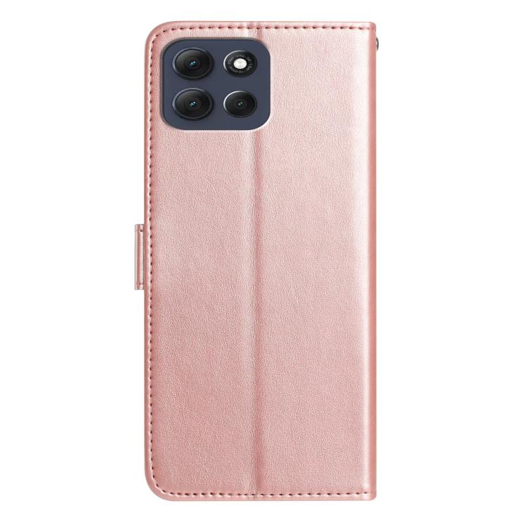 For Motorola Moto G86 5G Rose Flower Embossing Pattern Leather Phone Case