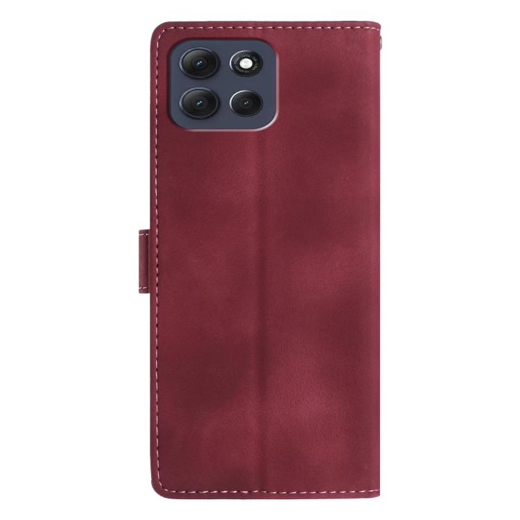 For Motorola Moto G86 5G Rose Flower Embossing Pattern Leather Phone Case