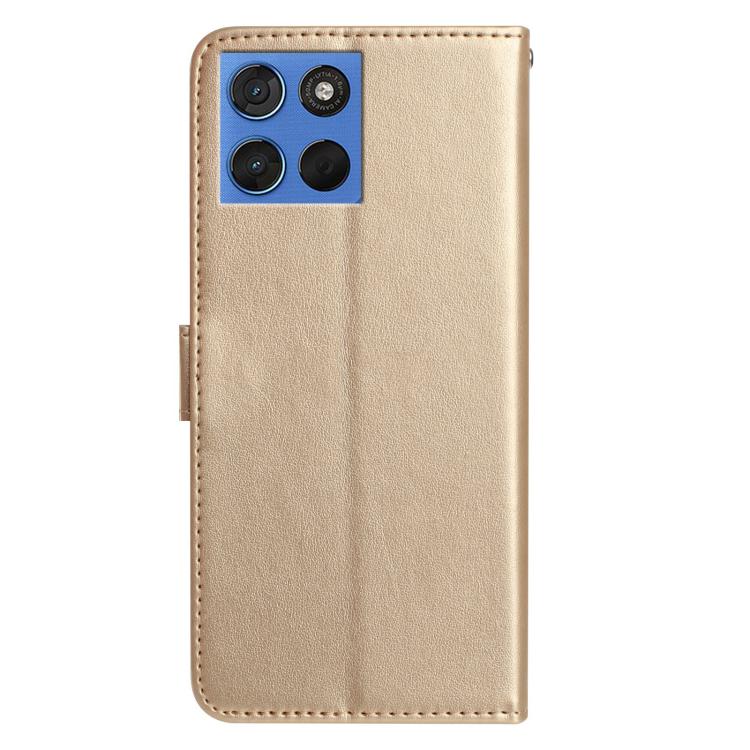 For Motorola Moto G57 5G Rose Flower Embossing Pattern Leather Phone Case