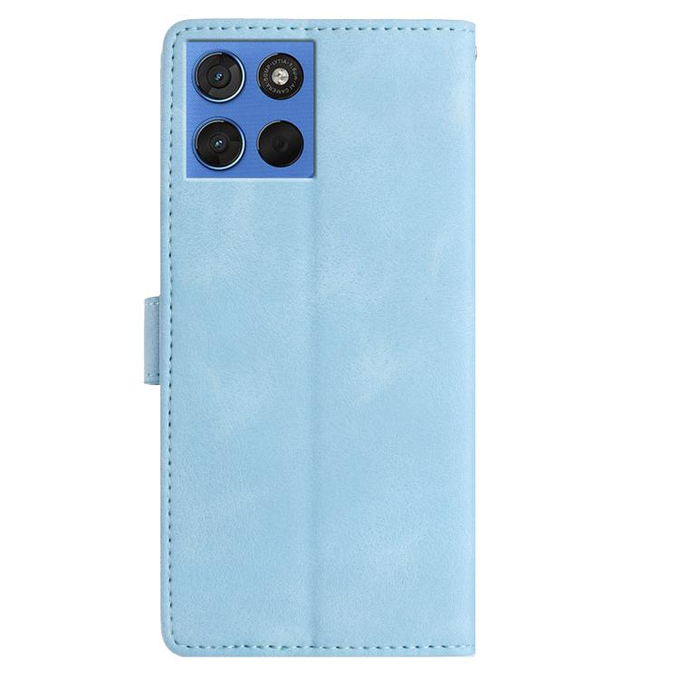 For Motorola Moto G57 5G Rose Flower Embossing Pattern Leather Phone Case