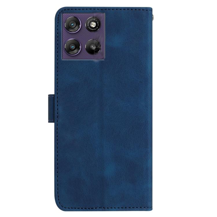 For Motorola Moto G67 Power 5G Rose Flower Embossing Pattern Leather Phone Case