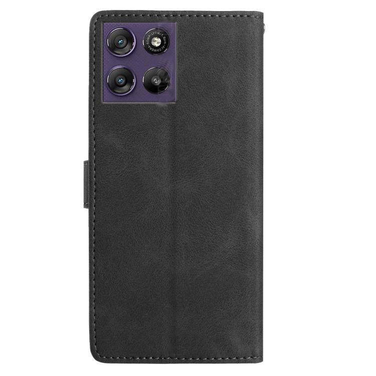For Motorola Moto G67 Power 5G Rose Flower Embossing Pattern Leather Phone Case