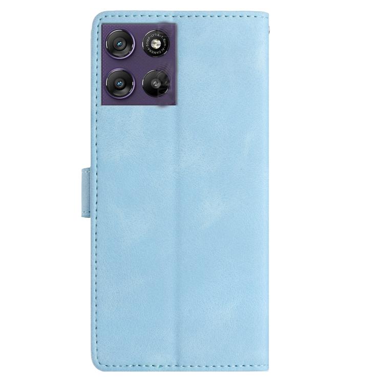 For Motorola Moto G67 Power 5G Rose Flower Embossing Pattern Leather Phone Case