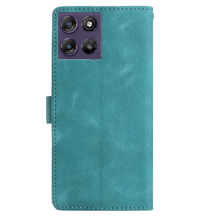For Motorola Moto G67 Power 5G Rose Flower Embossing Pattern Leather Phone Case