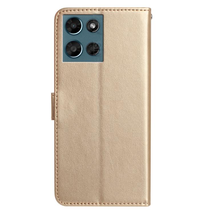 For Motorola Moto G Play 2025 Rose Flower Embossing Pattern Leather Phone Case