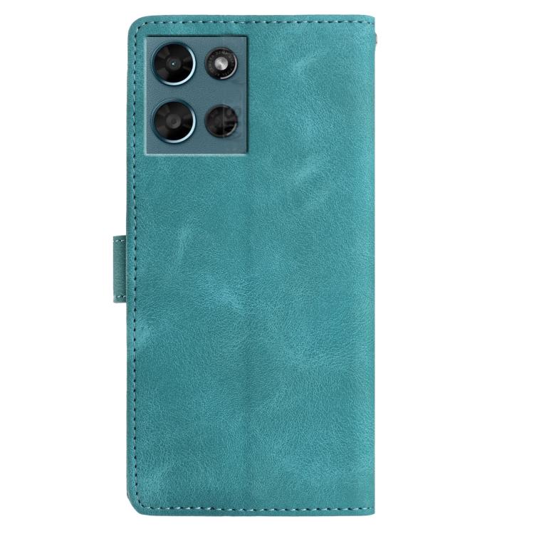 For Motorola Moto G Play 2025 Rose Flower Embossing Pattern Leather Phone Case