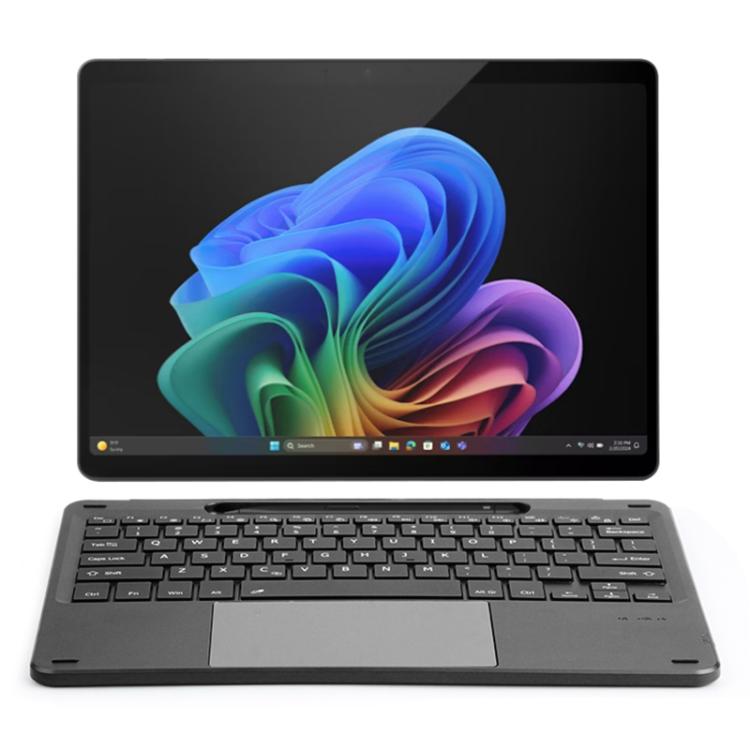For MicroSoft Surface Pro 12 inch 2025 Portable Ultra-thin Bluetooth Keyboard with Touch Pad - Black