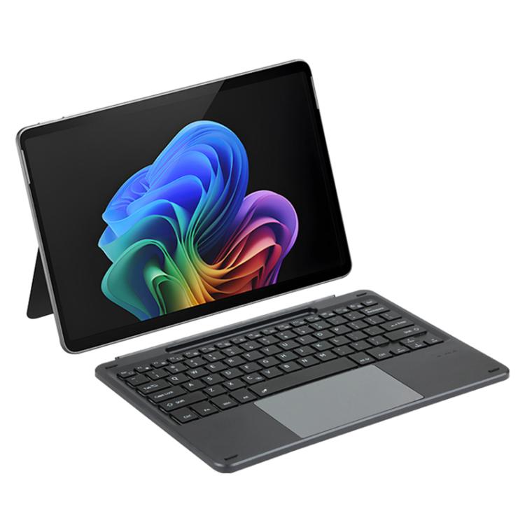 For MicroSoft Surface Pro 12 inch 2025 Portable Ultra-thin Bluetooth Keyboard with Touch Pad - Black