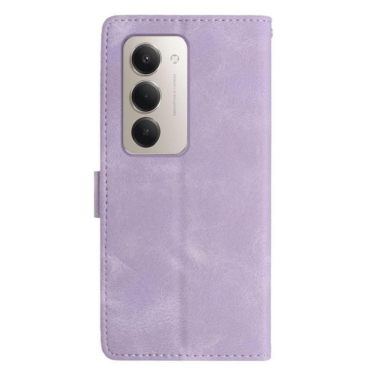 For Redmi 15 5G / 4G EU 171mm Rose Flower Embossing Pattern Leather Phone Case