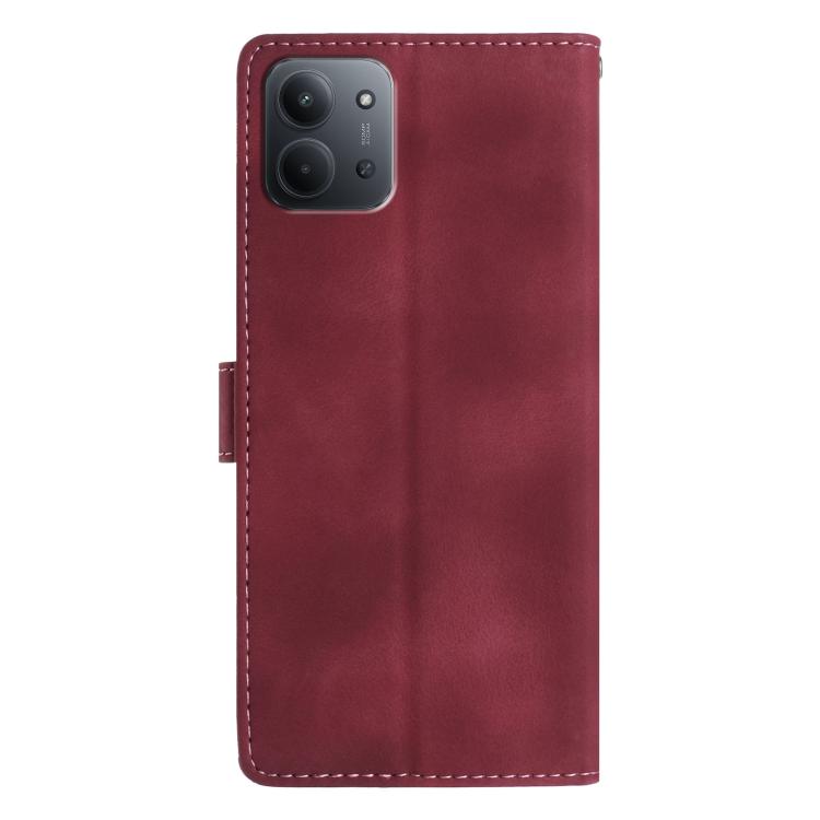 For Redmi 15C 5G/4G Global 171mm/Poco C85 4G Rose Flower Embossing Pattern Leather Phone Case