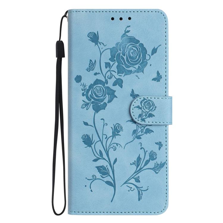 For Redmi 15T Pro 5G Rose Flower Embossing Pattern Leather Phone Case