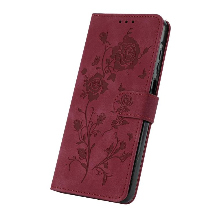 For Redmi 15T Pro 5G Rose Flower Embossing Pattern Leather Phone Case