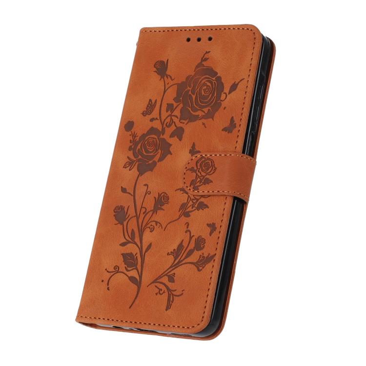 For Redmi 15T Pro 5G Rose Flower Embossing Pattern Leather Phone Case