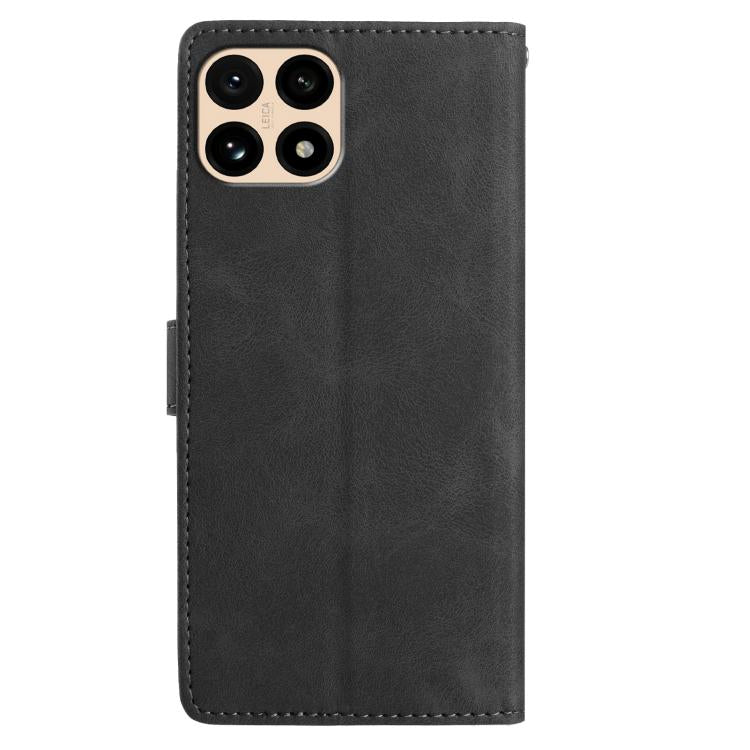 For Redmi 15T 5G Rose Flower Embossing Pattern Leather Phone Case