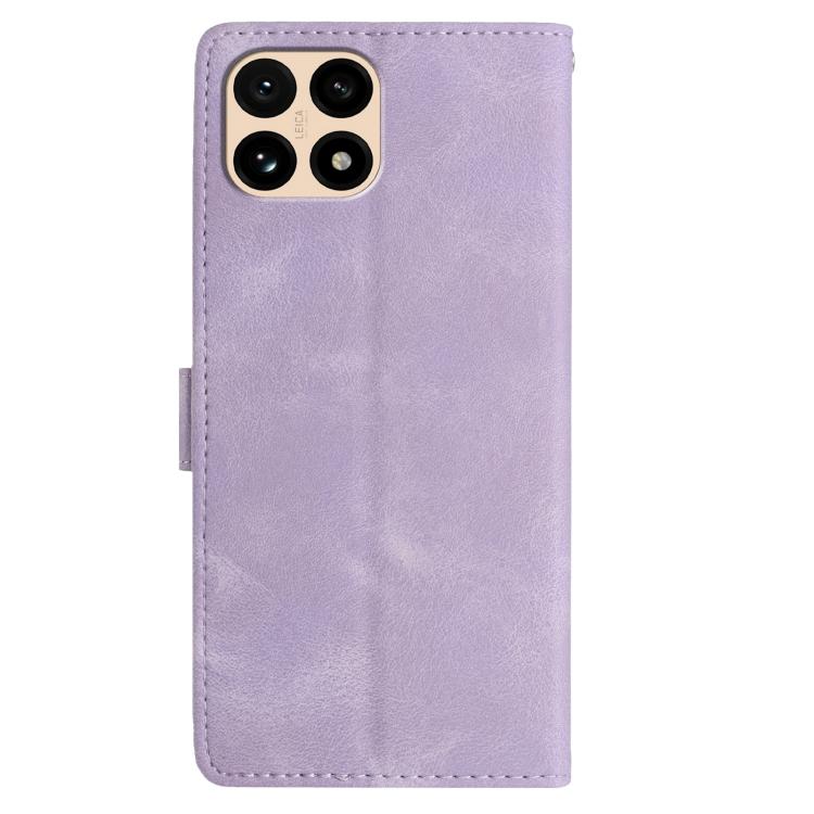 For Redmi 15T 5G Rose Flower Embossing Pattern Leather Phone Case