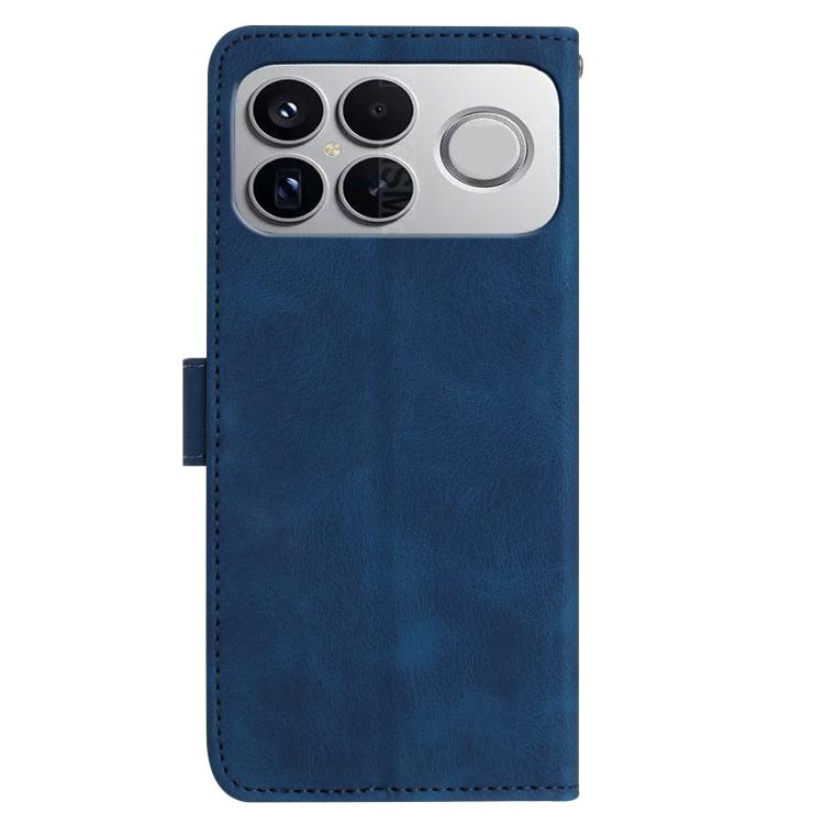For Redmi K90/Poco F8 Pro Rose Flower Embossing Pattern Leather Phone Case