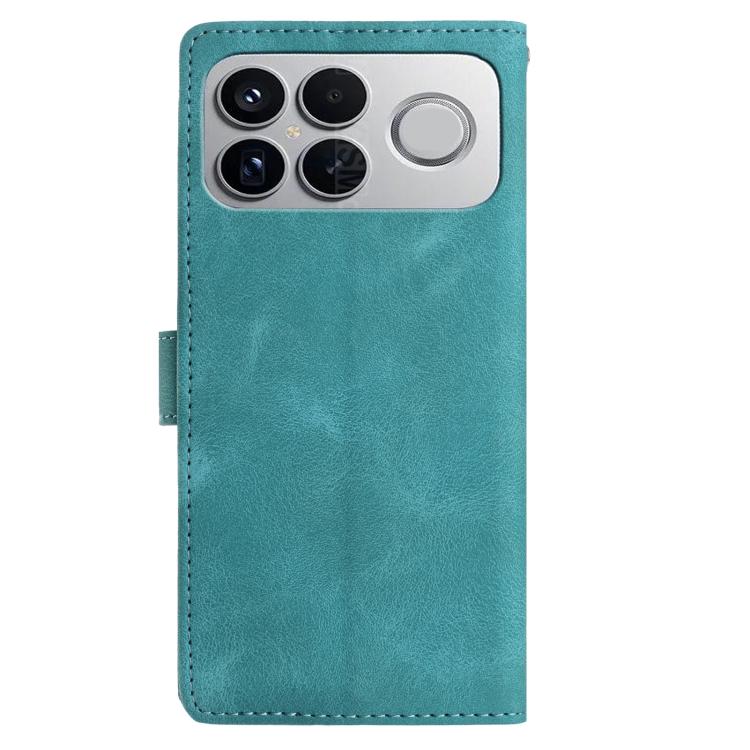 For Redmi K90/Poco F8 Pro Rose Flower Embossing Pattern Leather Phone Case