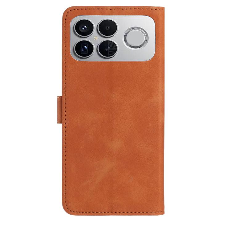 For Redmi K90/Poco F8 Pro Rose Flower Embossing Pattern Leather Phone Case