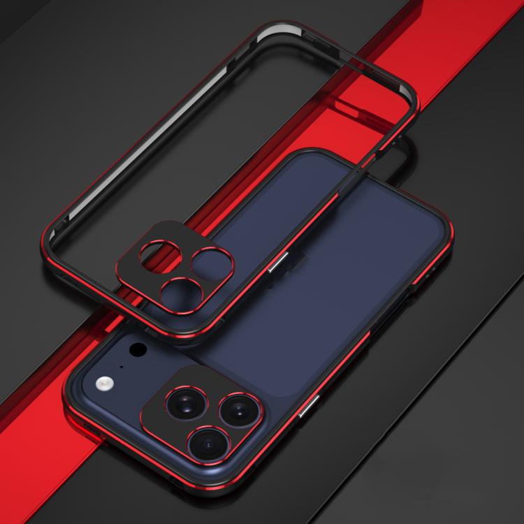 For iPhone 17 Pro Max Aurora Series Lens Protector + Metal Frame Phone Case
