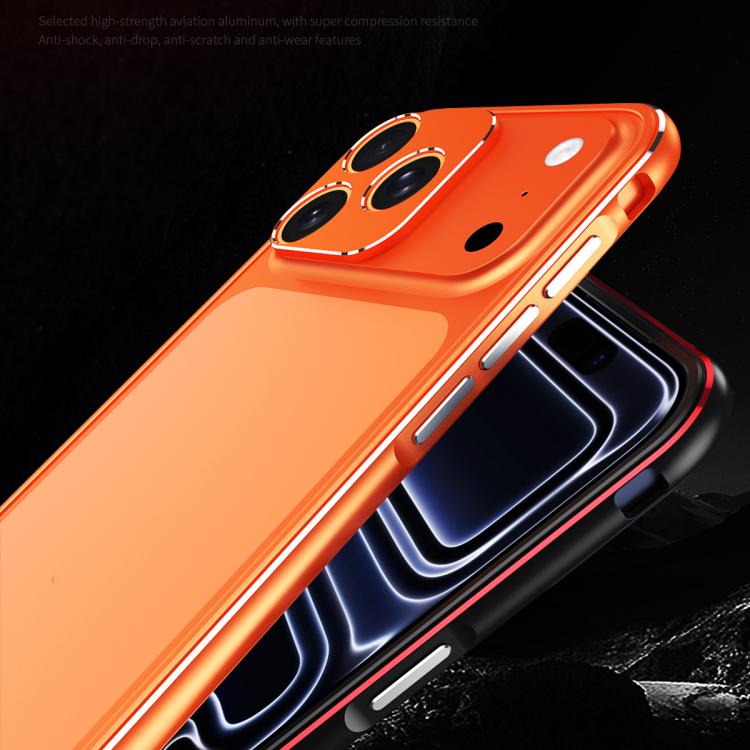 For iPhone 17 Pro Aurora Series Lens Protector + Metal Frame Phone Case