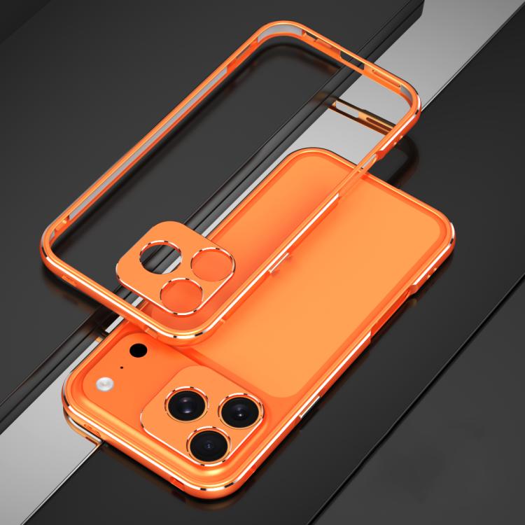 For iPhone 17 Pro Aurora Series Lens Protector + Metal Frame Phone Case