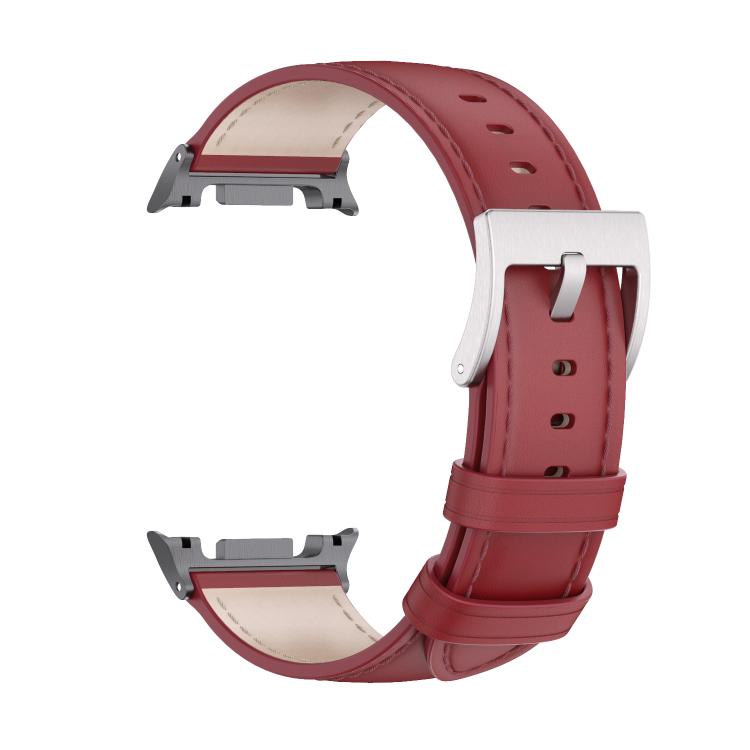 For Samsung Galaxy Watch8 / Watch8 Classic MIJOBS Genuine Leather Cowhide Watch Band