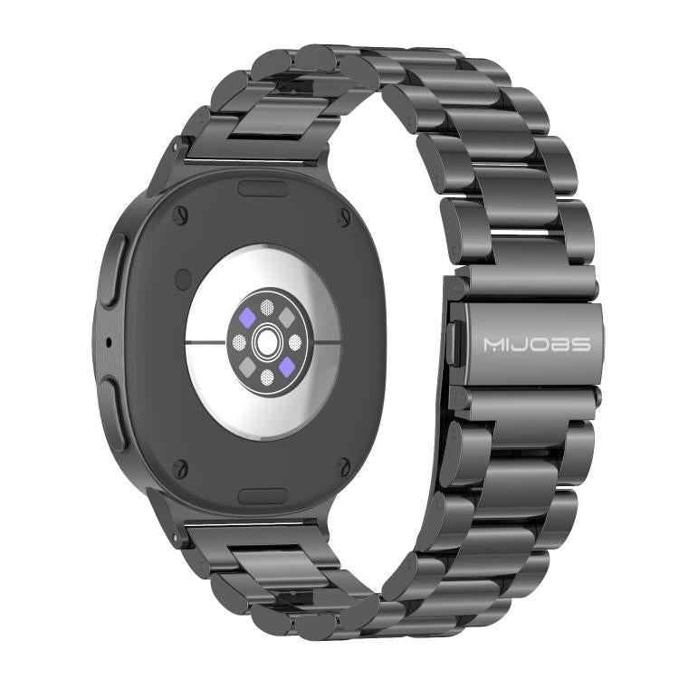 For Samsung Galaxy Watch8 / Watch8 Classic MIJOBS Three Beads Stainless Steel Watch Band