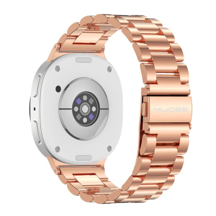 For Samsung Galaxy Watch8 / Watch8 Classic MIJOBS Three Beads Stainless Steel Watch Band