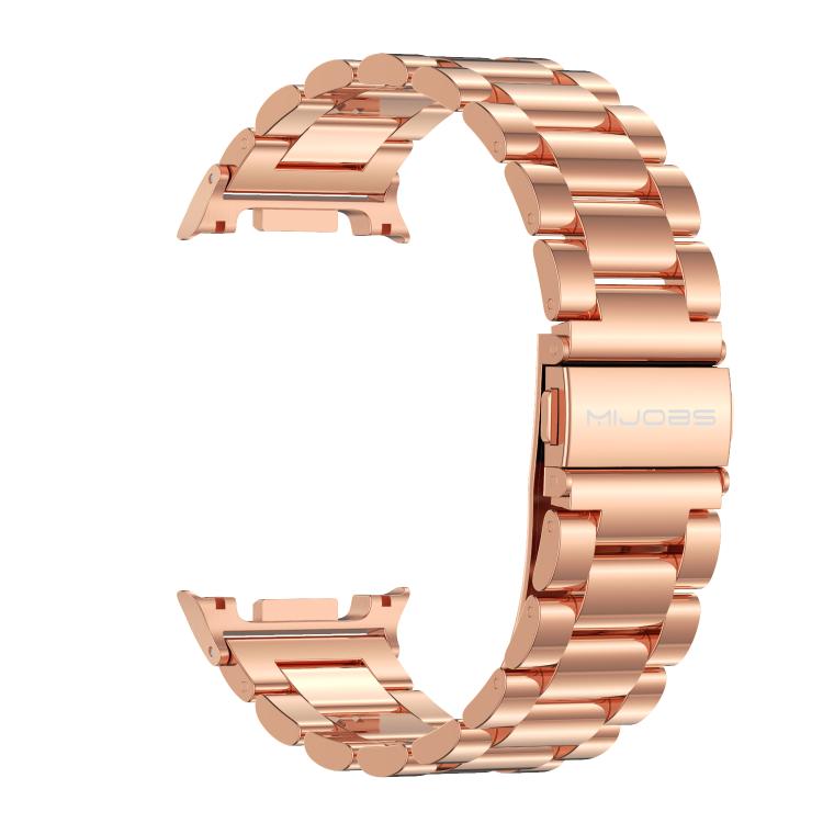 For Samsung Galaxy Watch8 / Watch8 Classic MIJOBS Three Beads Stainless Steel Watch Band