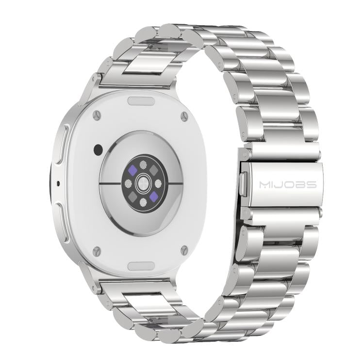 For Samsung Galaxy Watch8 / Watch8 Classic MIJOBS Three Beads Stainless Steel Watch Band