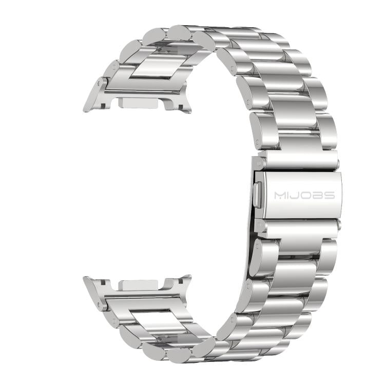 For Samsung Galaxy Watch8 / Watch8 Classic MIJOBS Three Beads Stainless Steel Watch Band