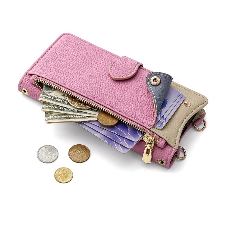 For Kyocera Basio Active3 Crossbody Chain Fishtail Litchi Leather Phone Case