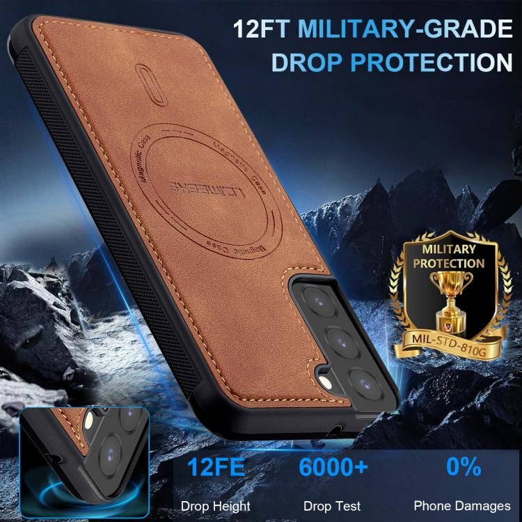 For Samsung Galaxy S21 FE 5G LC.IMEEKE L6 Series MagSafe Magnetic Phone Case