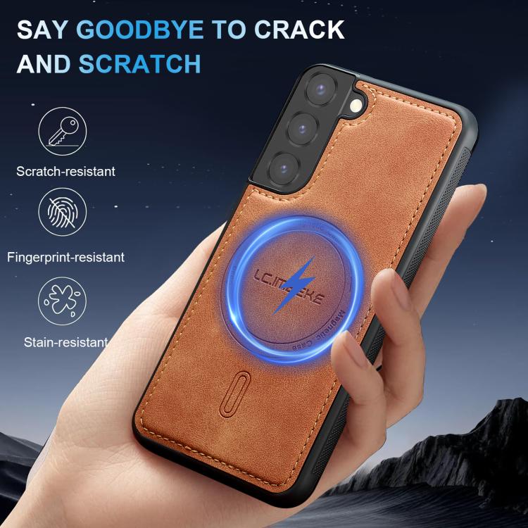 For Samsung Galaxy S21 FE 5G LC.IMEEKE L6 Series MagSafe Magnetic Phone Case