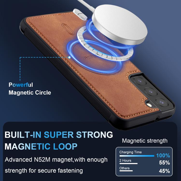 For Samsung Galaxy S21 FE 5G LC.IMEEKE L6 Series MagSafe Magnetic Phone Case