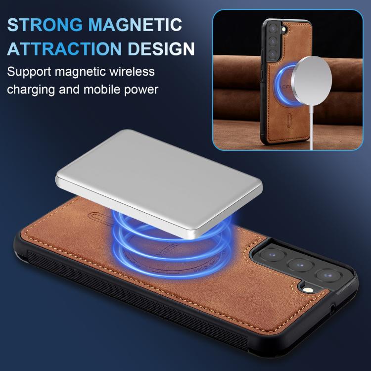 For Samsung Galaxy S21 FE 5G LC.IMEEKE L6 Series MagSafe Magnetic Phone Case