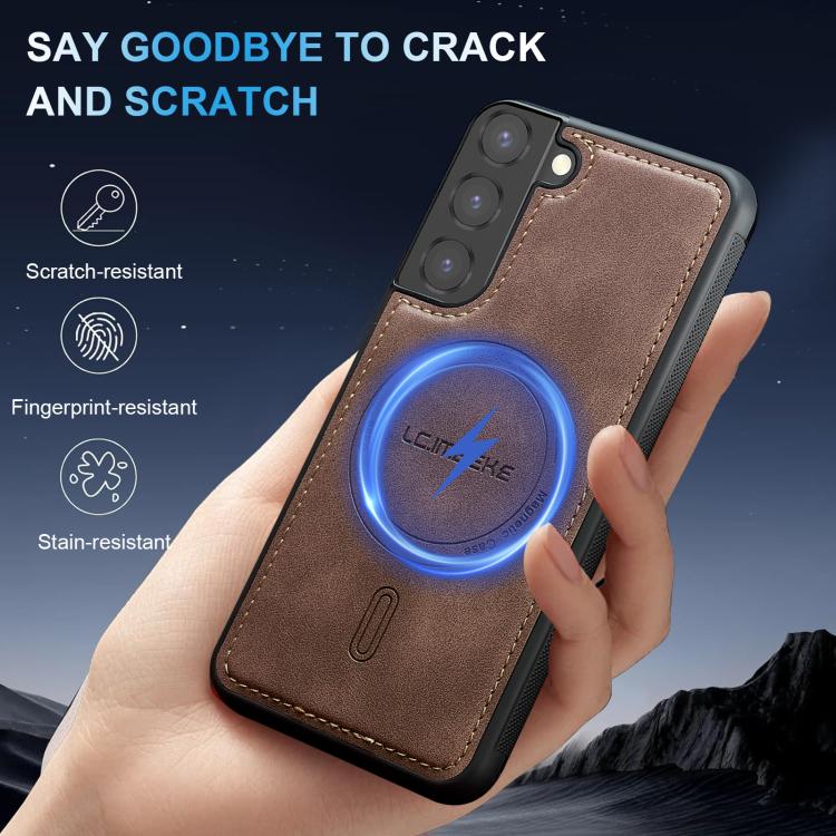 For Samsung Galaxy S21 FE 5G LC.IMEEKE L6 Series MagSafe Magnetic Phone Case
