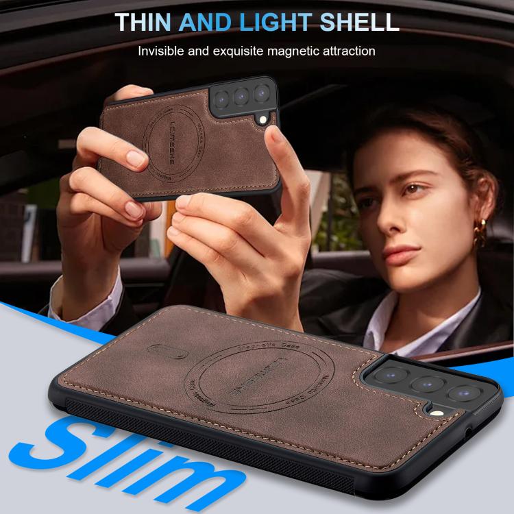 For Samsung Galaxy S22+ 5G LC.IMEEKE L6 Series MagSafe Magnetic Phone Case