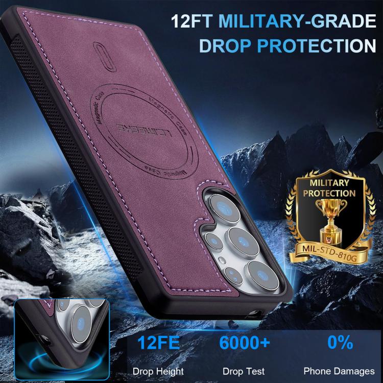 For Samsung Galaxy S24 Ultra 5G LC.IMEEKE L6 Series MagSafe Magnetic Phone Case