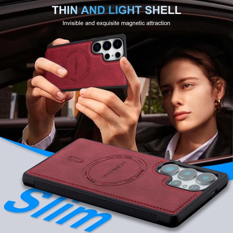 For Samsung Galaxy S24 Ultra 5G LC.IMEEKE L6 Series MagSafe Magnetic Phone Case