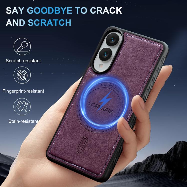 For Samsung Galaxy S25 Edge 5G LC.IMEEKE L6 Series MagSafe Magnetic Phone Case