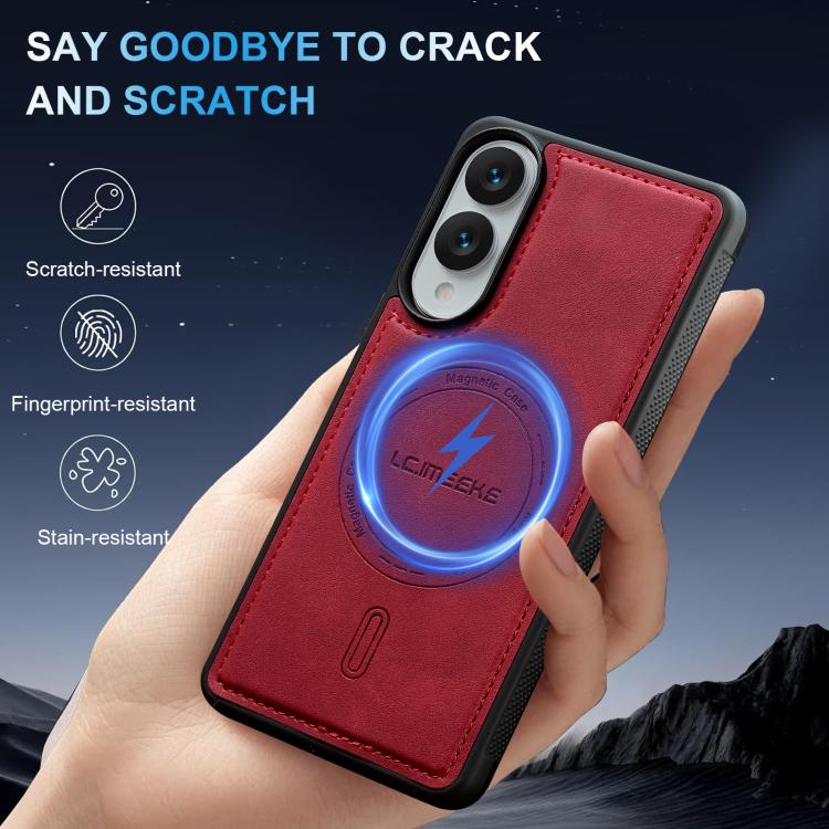 For Samsung Galaxy S25 Edge 5G LC.IMEEKE L6 Series MagSafe Magnetic Phone Case