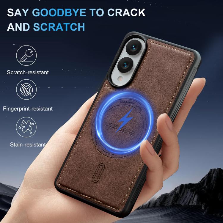 For Samsung Galaxy S25 Edge 5G LC.IMEEKE L6 Series MagSafe Magnetic Phone Case