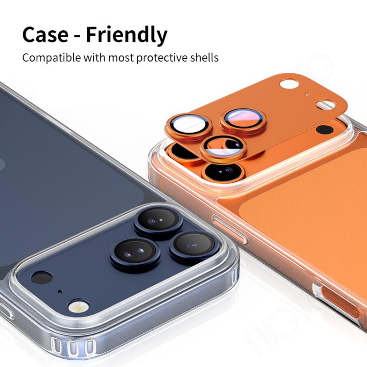 For iPhone 17 Pro XDcase Armor Full-Coverage Frosted Metal Camera Lens Ring Film