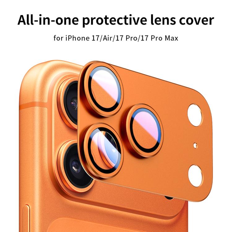 For iPhone Air XDcase Armor Full-Coverage Frosted Metal Camera Lens Ring Film
