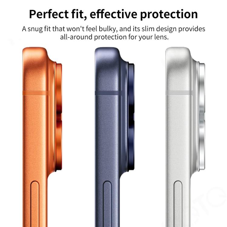 For iPhone Air XDcase Armor Full-Coverage Frosted Metal Camera Lens Ring Film