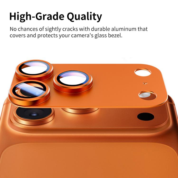 For iPhone Air XDcase Armor Full-Coverage Frosted Metal Camera Lens Ring Film