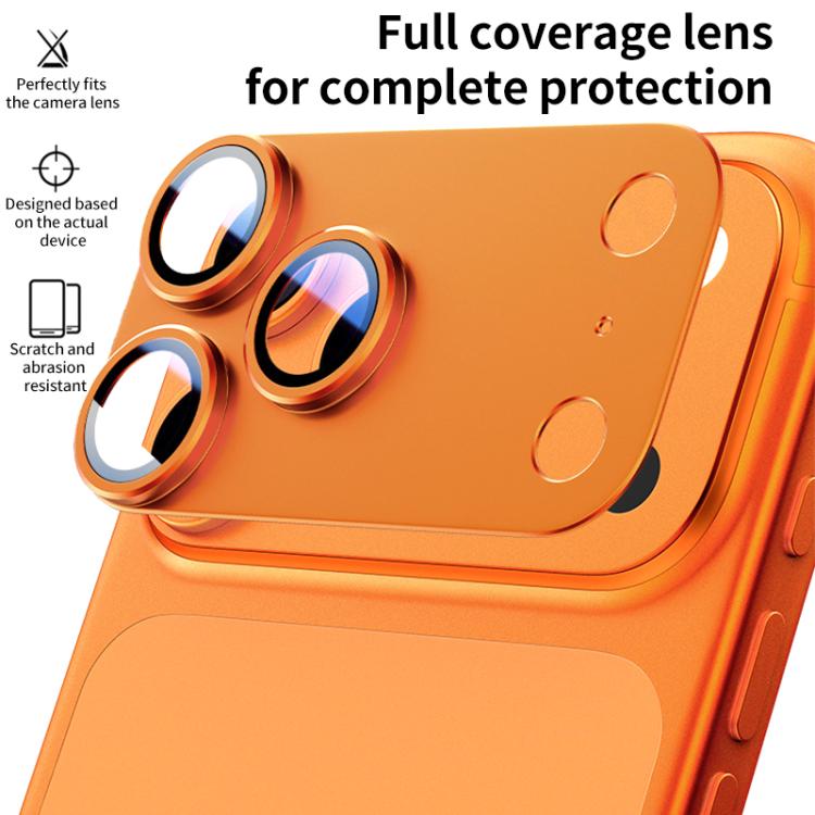 For iPhone Air XDcase Armor Full-Coverage Frosted Metal Camera Lens Ring Film