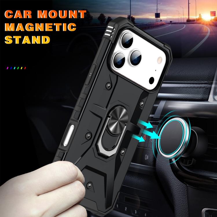 For iPhone 17 Pro Max Ring Holder Phone Case